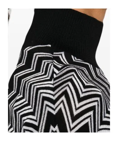 Missoni Embroidered Wool Blend Sweater In Black