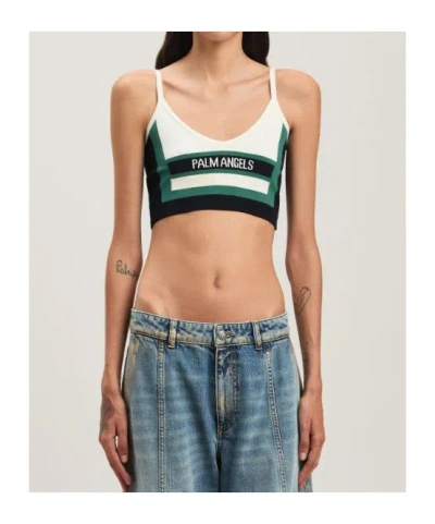 Palm Angels Cb Racing Knit Top In Multi