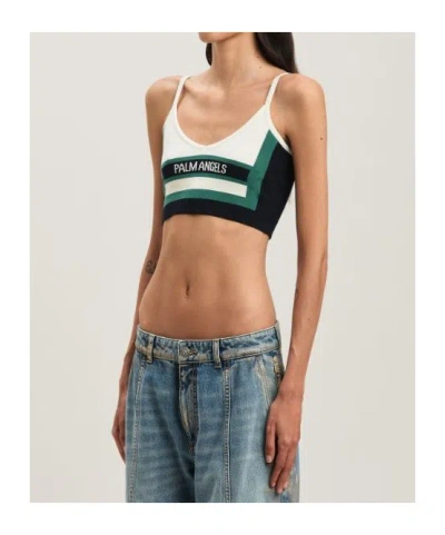 Palm Angels Cb Racing Knit Top In Multi