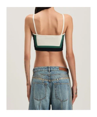 Palm Angels Cb Racing Knit Top In Multi