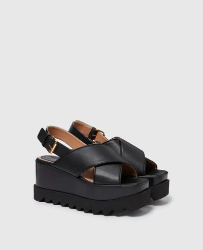 Stella Mccartney Elyse Platform Sandals In Black
