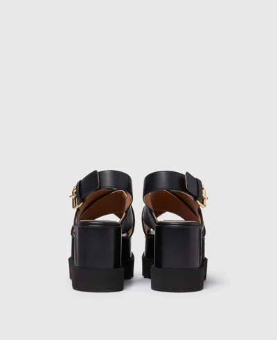 Stella Mccartney Elyse Platform Sandals In Black