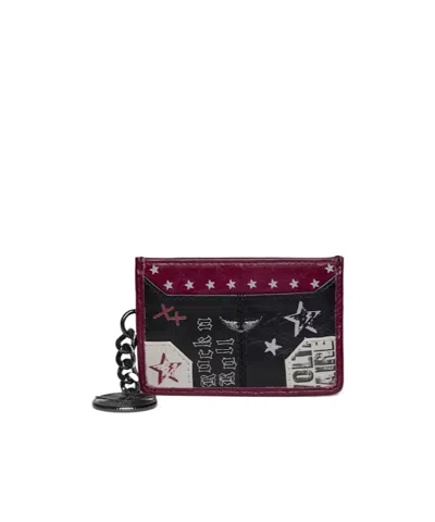 Zadig & Voltaire Rectangular Card Holder In Black