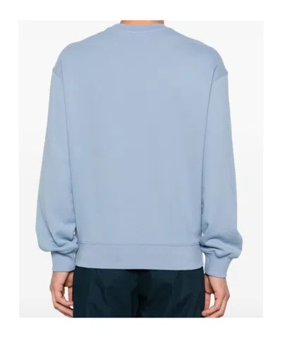 Maison Kitsuné Fox Head-patch Sweatshirt In Blue