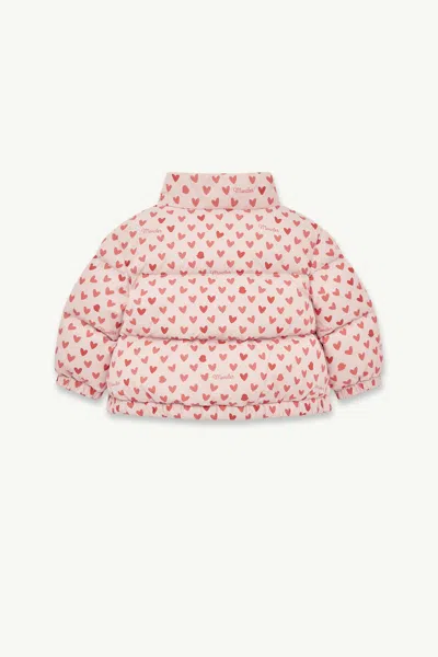 Moncler Bashira Printed Down Jacket In Multi