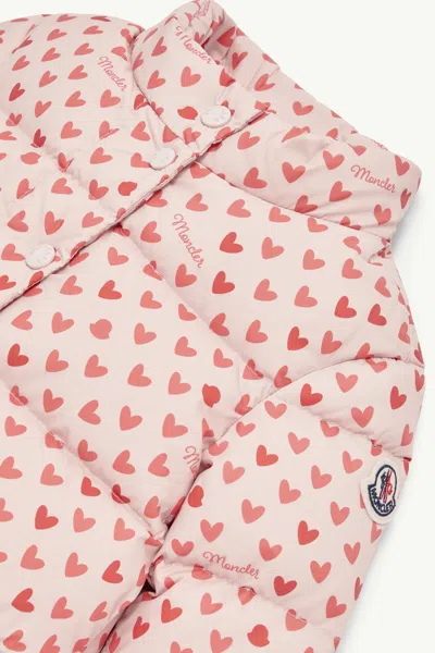 Moncler Bashira Printed Down Jacket In Multi