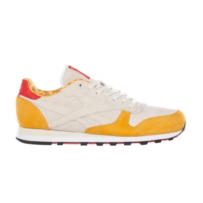 Pre-owned Reebok Hanon X Classic Leather Lux 'aberdeen Leopards' | Cream | Men's Size 11 In White