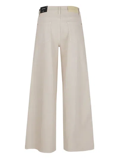 7 For All Mankind High-waisted Denim Jeans With Relaxed Fit In Neutral