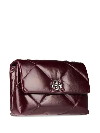 Tory Burch Quilted Chain Shoulder Bag In Burgundy
