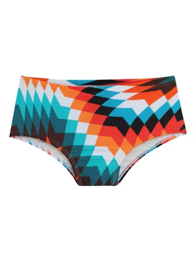 Lygia & Nanny Bob Abstract-print Swim Trunks In Pink
