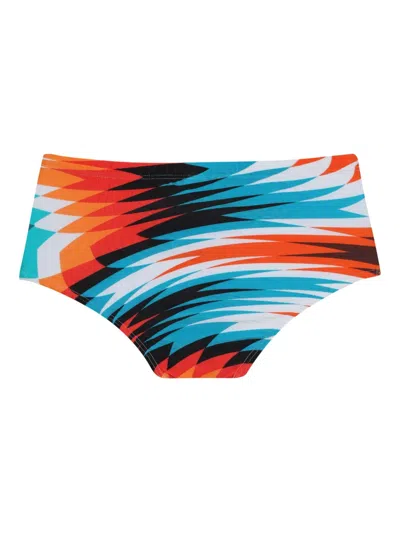 Lygia & Nanny Bob Abstract-print Swim Trunks In Pink
