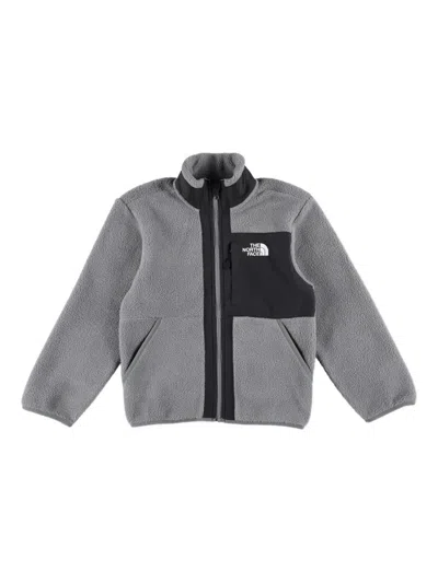 The North Face North Face Kids Zip-up Fleece Jacket In Gray