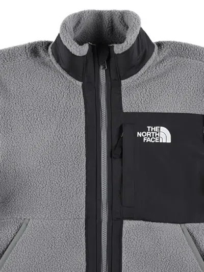 The North Face North Face Kids Zip-up Fleece Jacket In Gray