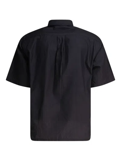 Kaptain Sunshine Short-sleeve Button-down Shirt In Blue