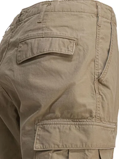 Nonnative Pleated-front Cargo Trousers In Brown
