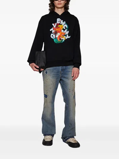 Givenchy Psychedelic Hoodie In Black