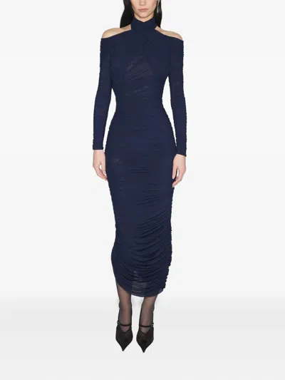 垂坠感中长连衣裙