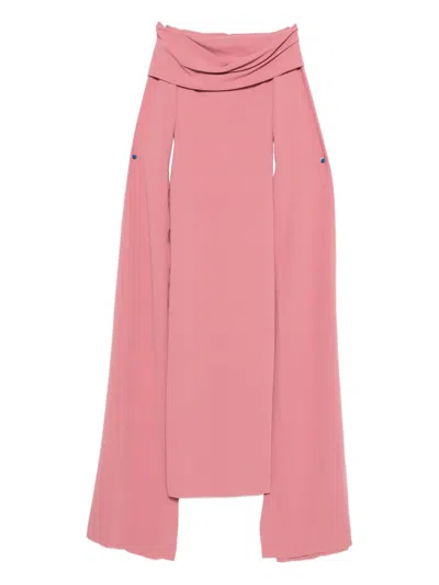 Solace London Nuri Midi Dress In Multi