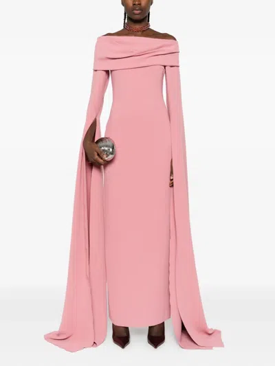 Solace London Nuri Midi Dress In Multi