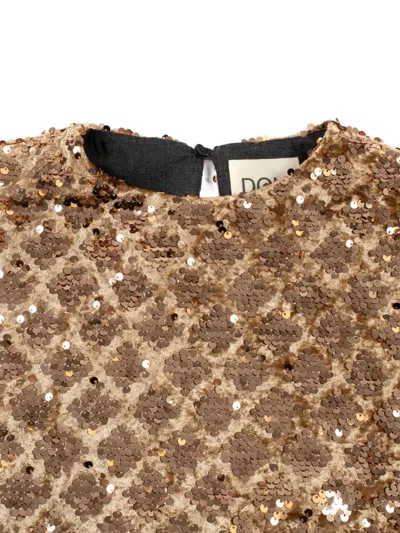 亮片缀饰编织连衣裙