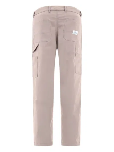 Andblue Carpenter Trousers Brown In Purple