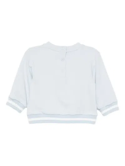 Fendi Teddy-pocket Sweatshirt In Blue