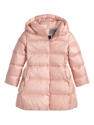 Polo Ralph Lauren Ralph Lauren Metallic Down Hooded Long Jacket In Neutral