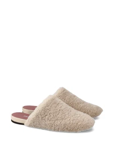 Premiata Shearling Slippers In Multi