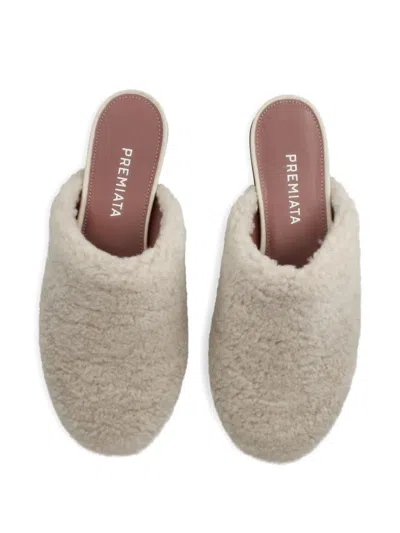 Premiata Shearling Slippers In Multi