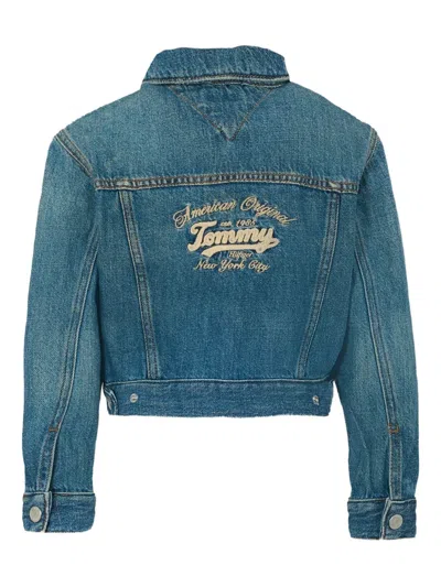 Tommy Hilfiger Junior Button-fastening Denim Jacket In Blue
