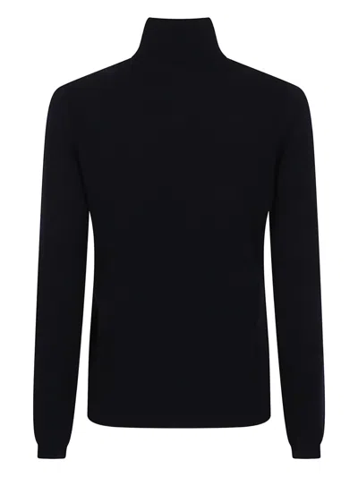 Allude Roll-neck Sweater In Black