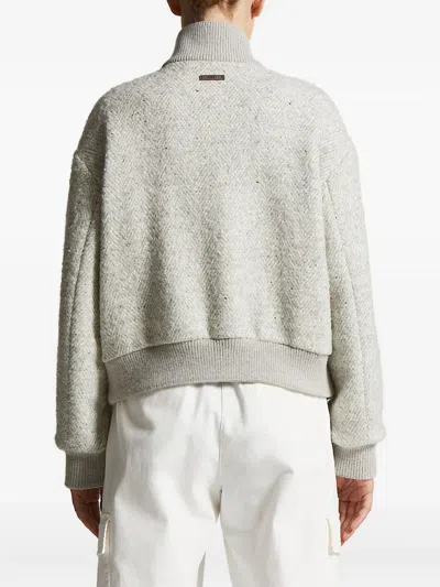 人字斜纹图案飞行员夹克