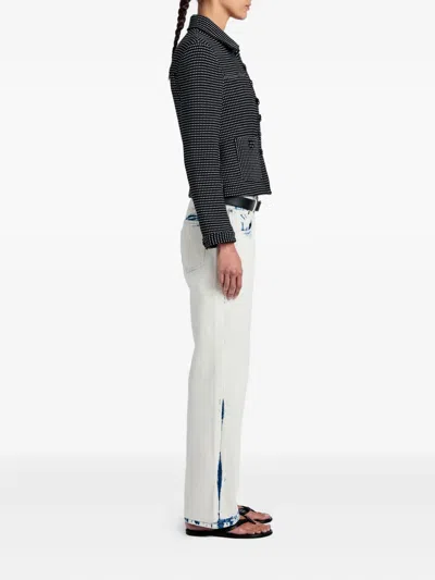 Proenza Schouler White Label Dot-pattern Pocket Jacket In Black