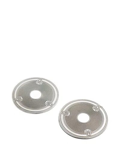 Christofle Louis-philippe Coasters (set Of Two) In Gray
