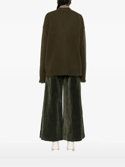 Uma Wang Loose-fitting Cashmere Cardigan With Front Buttons In Brown