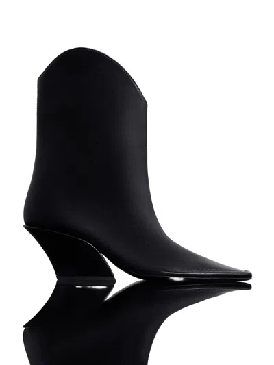 Mugler 65mm Square-toe Sculpted-heel Boots In Multi