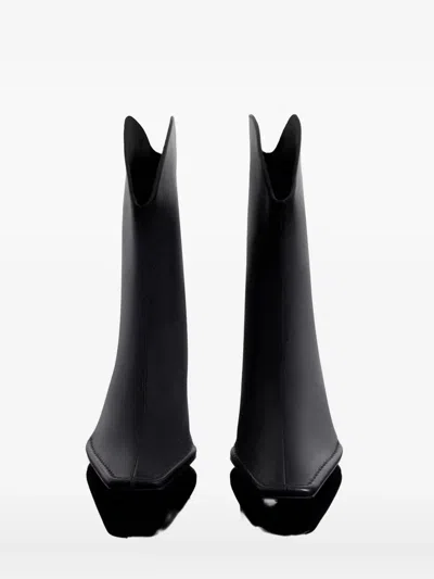 Mugler 65mm Square-toe Sculpted-heel Boots In Multi