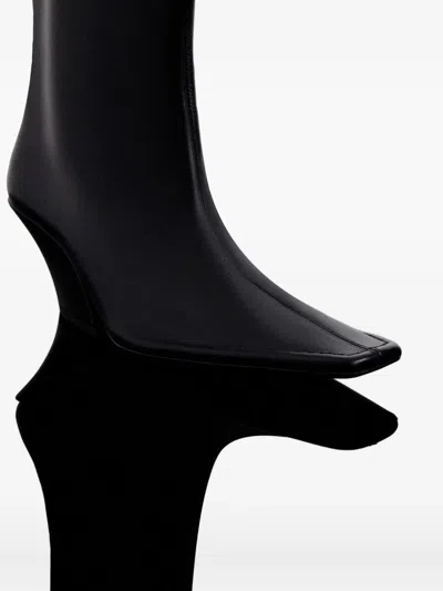 Mugler 65mm Square-toe Sculpted-heel Boots In Multi