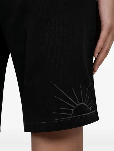 House Of Sunny Embroidered Drawstring Shorts In Multi