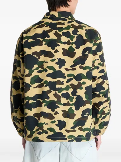 A Bathing Ape Logo-print Camouflage-pattern Jacket In Multi