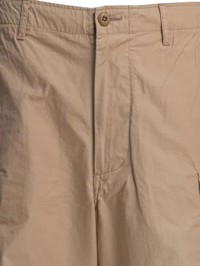 Beams Plus Cotton Beige Trousers In Brown