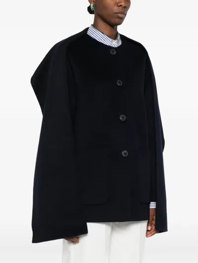 The Dynamis Studio Button-fastening Wool Jacket In Black