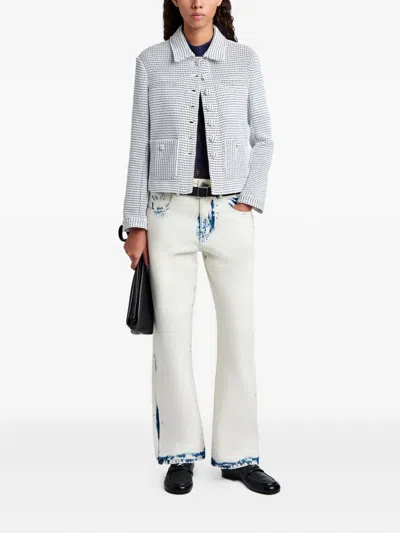 Proenza Schouler White Label Textured-pocket Jacket In Multi