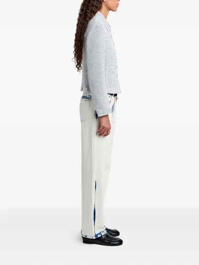 Proenza Schouler White Label Textured-pocket Jacket In Multi