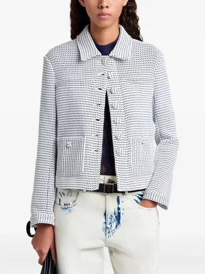Proenza Schouler White Label Textured-pocket Jacket In Multi