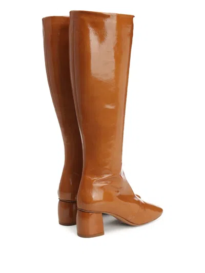 Forte Forte Knee-high Block-heel Boots In Brown