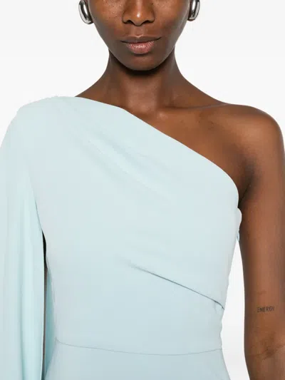 Solace London Dresses Blue And Green In Blue