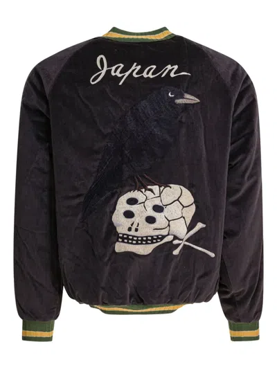 Kapital Eagle-embroidered Bomber Jacket In Black