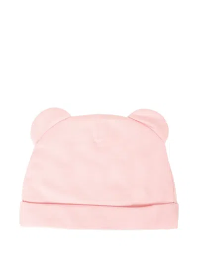 Moschino Bear-logo Hat Bib Set In Multi