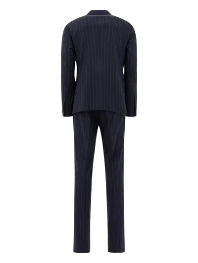 Tagliatore Single-breasted Tailored Suit In Black